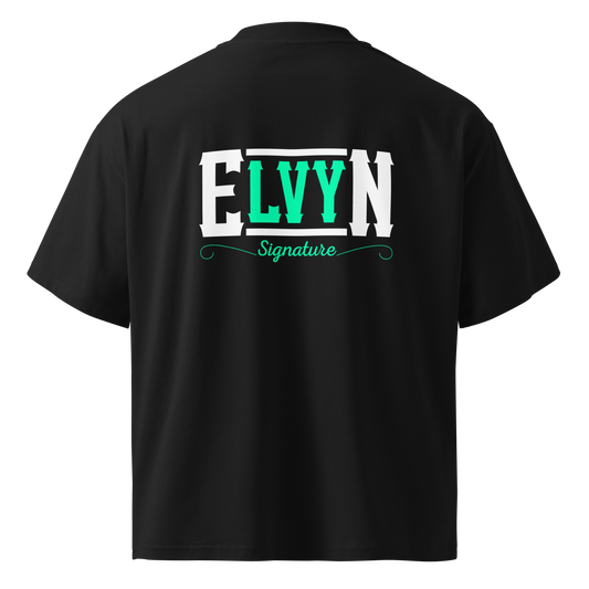 SignatureSet Blak-Mint Oversized T-shirt